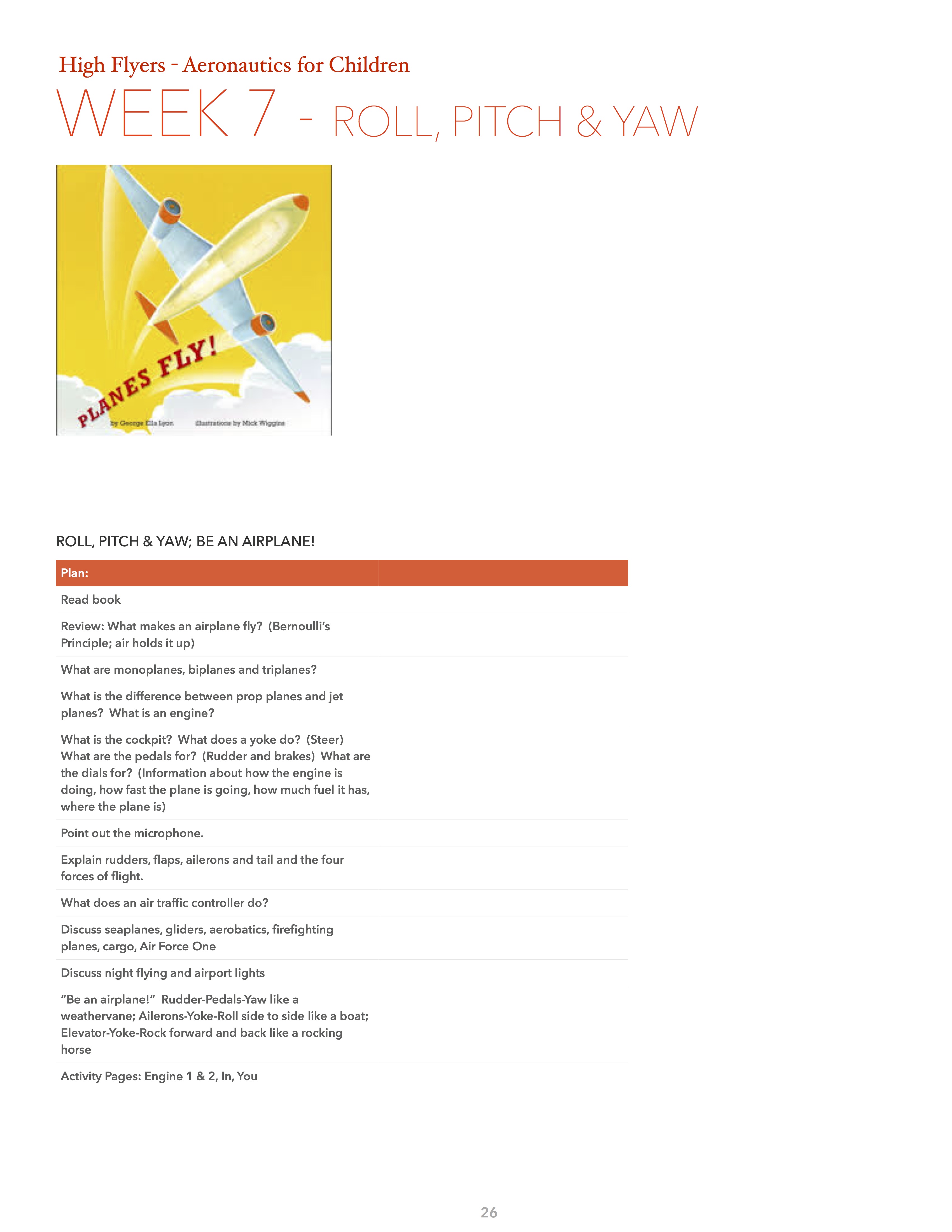 7 Roll/Pitch/Yaw | Character core curriculum